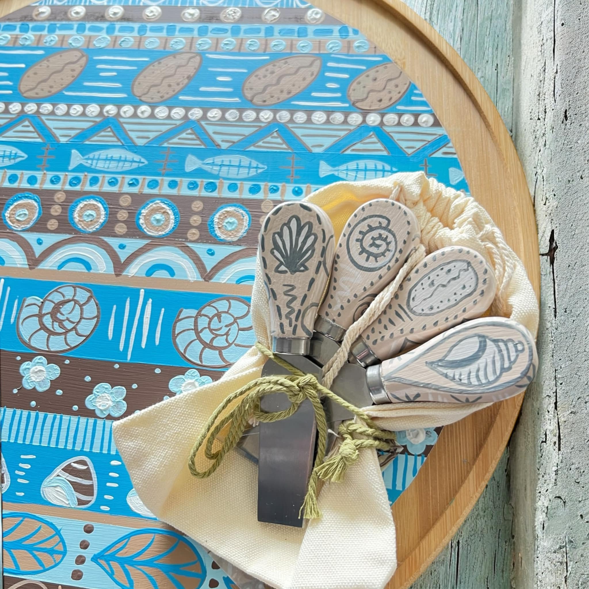 Coastal Compass Lasy Susan Set