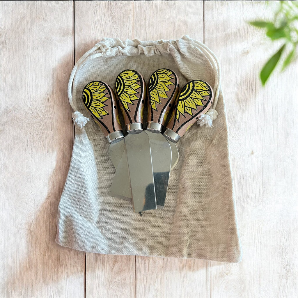 Hand-Painted Cheese Knife Sets