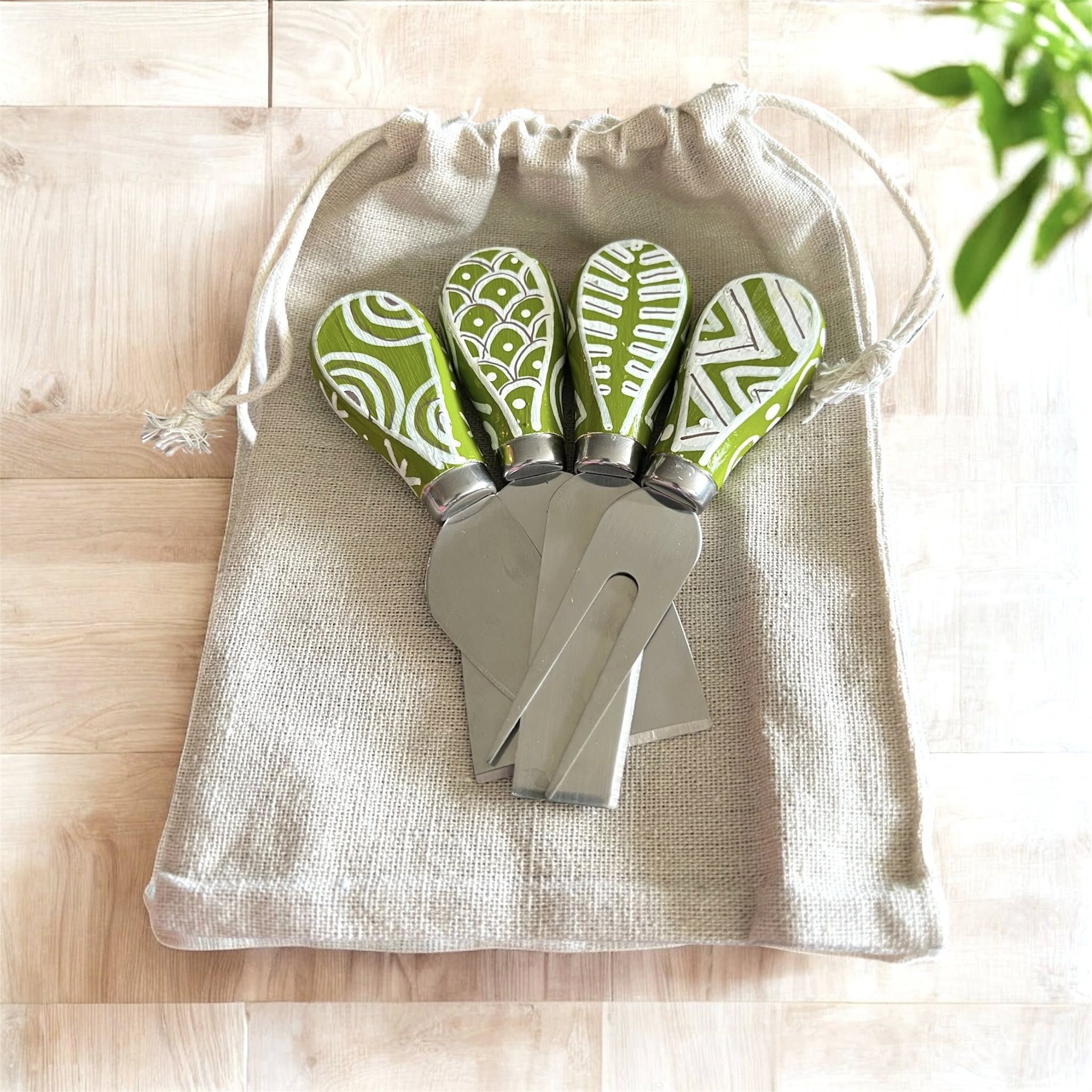 Hand-Painted Cheese Knife Sets